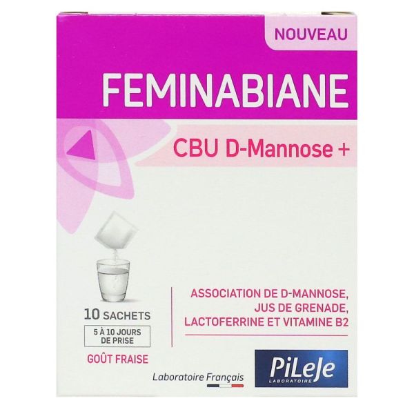 Pileje - Feminabiane CBU D-Mannose+ - 10 sachets