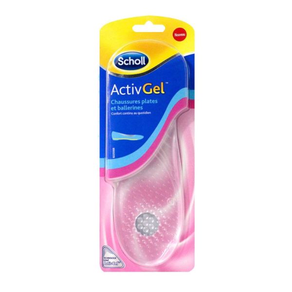 Scholl - ActivGel semelles chaussures plates et ballerines - 1 paire