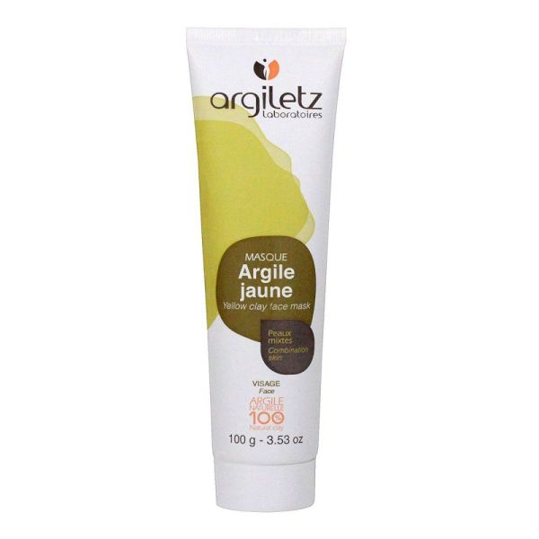 Argiletz - Masque argile jaune peaux mixtes - 100 g
