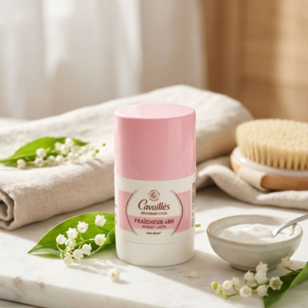 Cavaillès - Déodorant Fraîcheur sans alcool 48H Muguet Stick - 50g