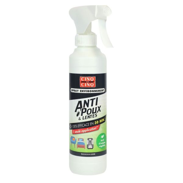 Cinq sur Cinq - Spray Environnement Anti Poux & Lentes - 250ml