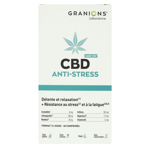 Granions - CBD Anti-stress - 30 comprimés