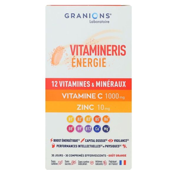 Granions - Vitamineris énergie 1000mg - 30 comprimés