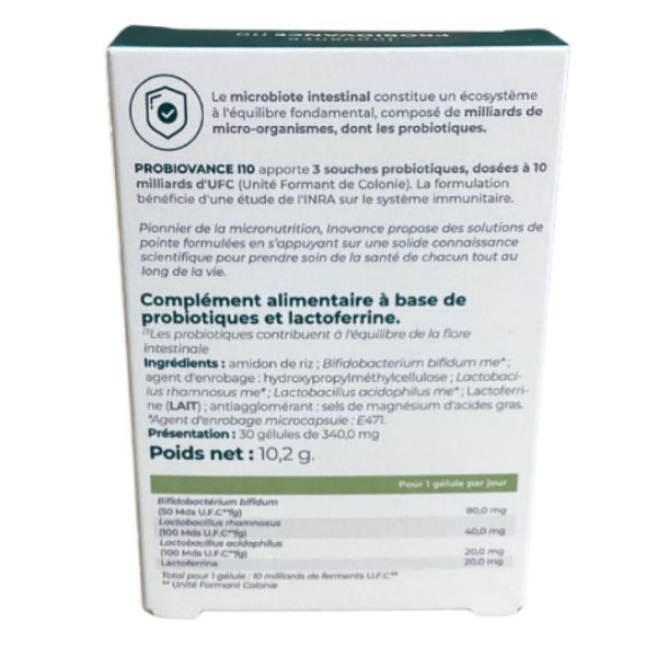 Inovance - Probivance I10 - 30 gélules