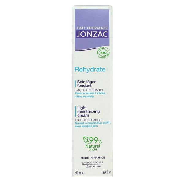 Jonzac REhydrate - Soin léger fondant Bio - 50ml