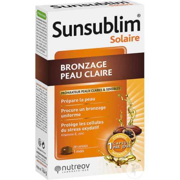 Nutreov - Sunsublim Bronzage Peau Claire - 28 capsules