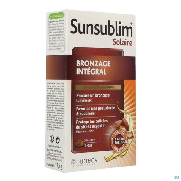 Nutreov - Sunsublim Bronzage Integral - 30 capsules