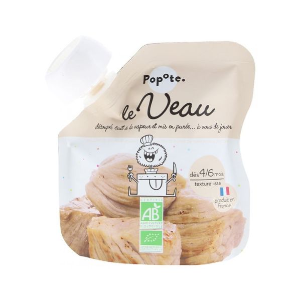 Popote - Gourde Le Veau 4/6 mois - 60g