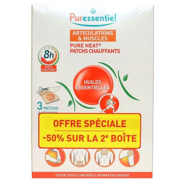Puressentiel - Pure Heat Patch chauffant - 2x3patchs