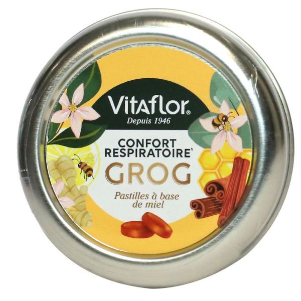 Vitaflor - Pastilles Grog confort respiratoire - 45g