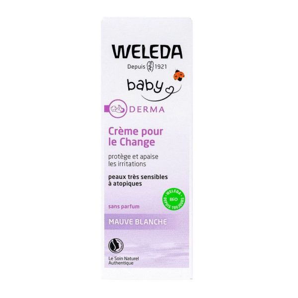 Weleda - Bébé Derma crème pour le change mauve blanche - 50 ml