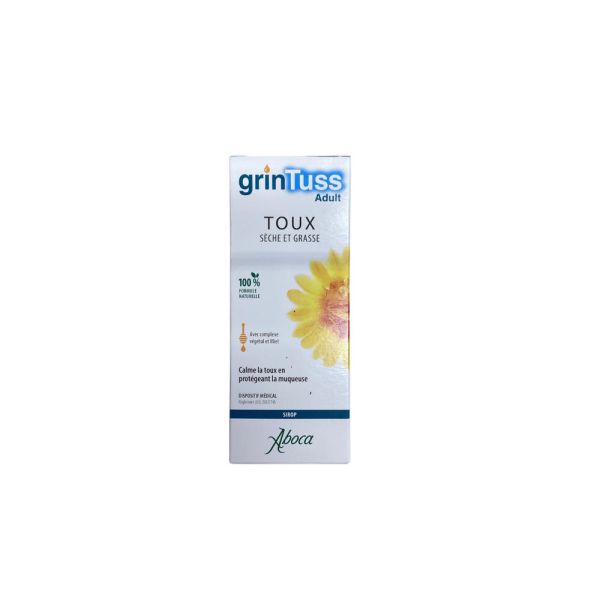 Aboca - GrinTuss Adulte Sirop Toux Sèche et Grasse - 180g