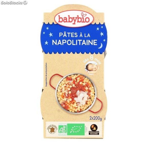 Babybio - Pâtes à la napolitaine tomate d'Aquitaine - dès 8 mois - 2x200g