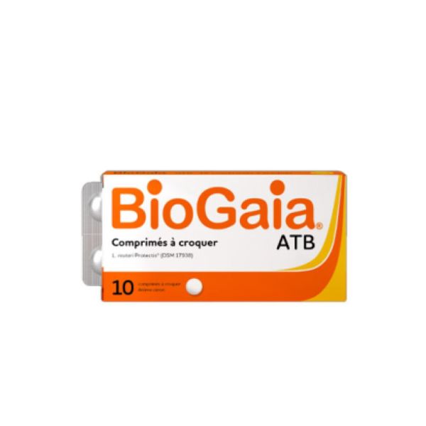 Biogaia- BioGaia Comprimés à Croquer ATB - 10 comprimés - Arôme citron