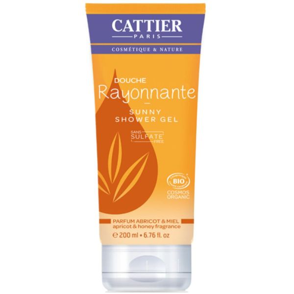Cattier - Douche rayonnante abricot miel - 200 ml
