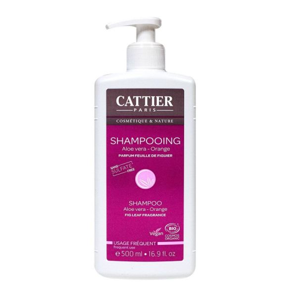 Cattier - Shampooing aloe vera orange - 500 ml