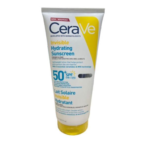 Cerave - Lait Solaire Invisible Hydratant SPF50+ - 177ml