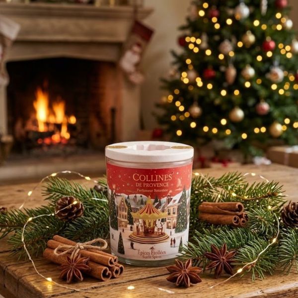 Collines de Provence - Bougie parfumée Epices Etoilées - 180g
