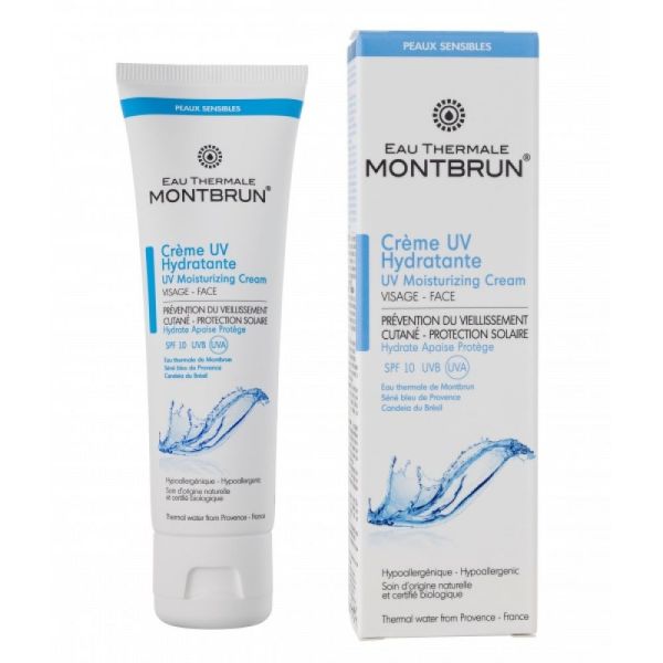 Eau Thermale Montbrun - Crème UV hydratante SPF 10 - 50 ml