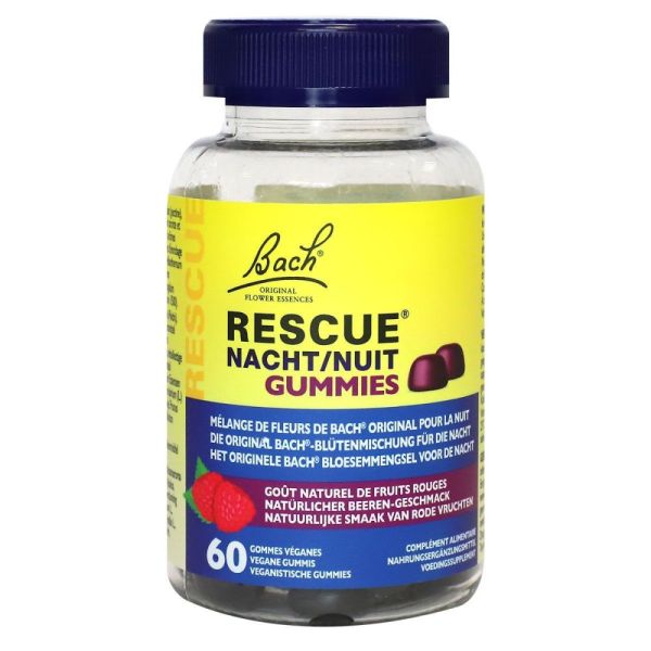Fleur de Bach original - Rescue Nuit Gummies Fruits Rouges - 60gommes