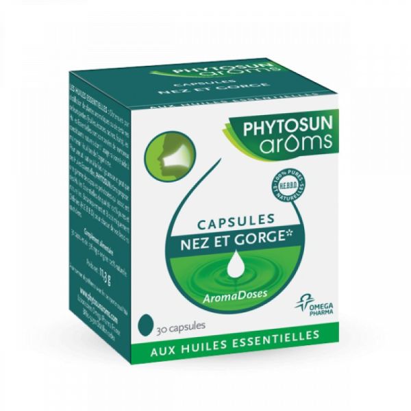 Phytosun Arôms - Capsules nez et gorge - 30 capsules