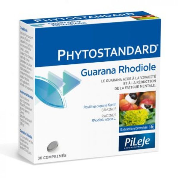 Pileje - Phytostandard Guarana Rhodiole - 30 comprimés