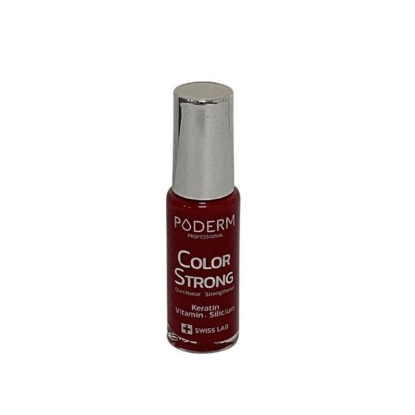 Poderm - Vernis à ongle durcisseur rouge allure 253 - 8 ml
