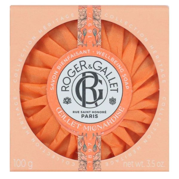 Roger & Gallet - Savon parfumé œillet mignardise - 100 g