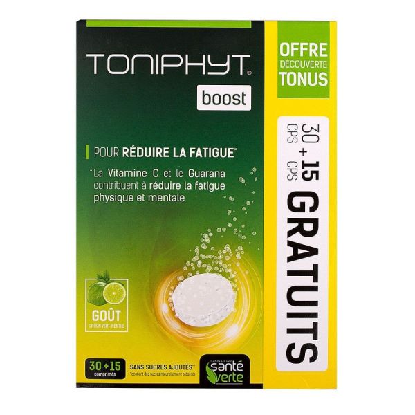 Santé verte - Toniphyt Boost goût citron vert menthe
