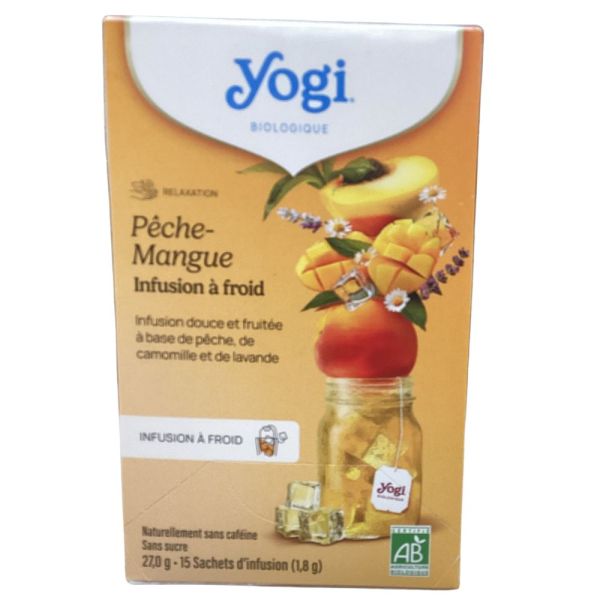 Yogi Tea - Infusions à Froid Pêche Mangue - 15 sachets