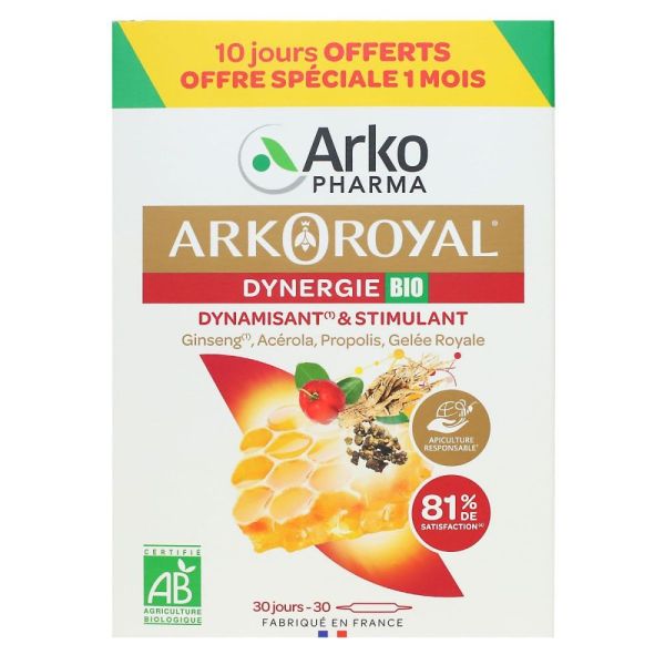 Arkopharma - Arkoroyal dynergie bio - 30 ampoules