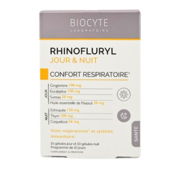 Biocyte - Rhinofluryl Jour & Nuit - 20 gélules