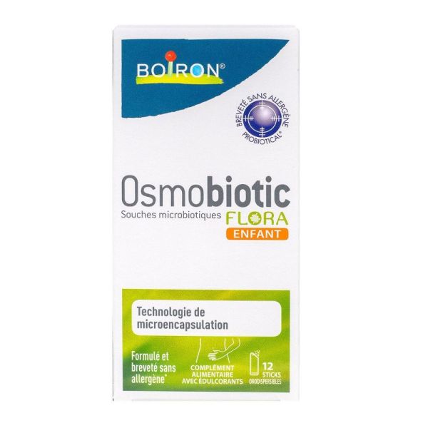Boiron - Osmobiotic flora enfant - 12 sticks