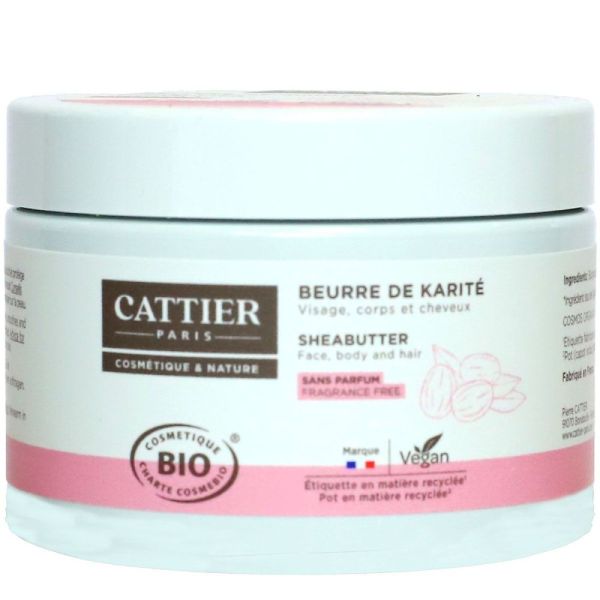 Cattier - Beurre de karité 100 % bio - 100 g