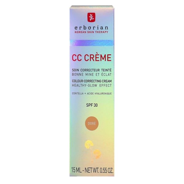 Erborian - CC Crème Doré Soin illuminateur du visage - 15ml