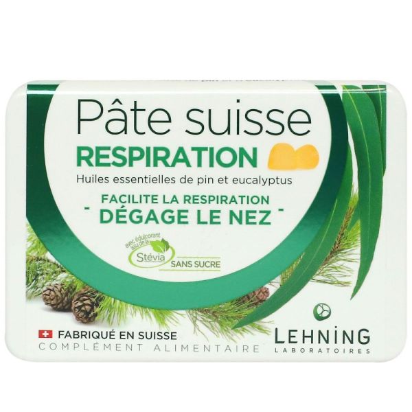 Lehning - Pâte Suisse Respiration - 40 gommes
