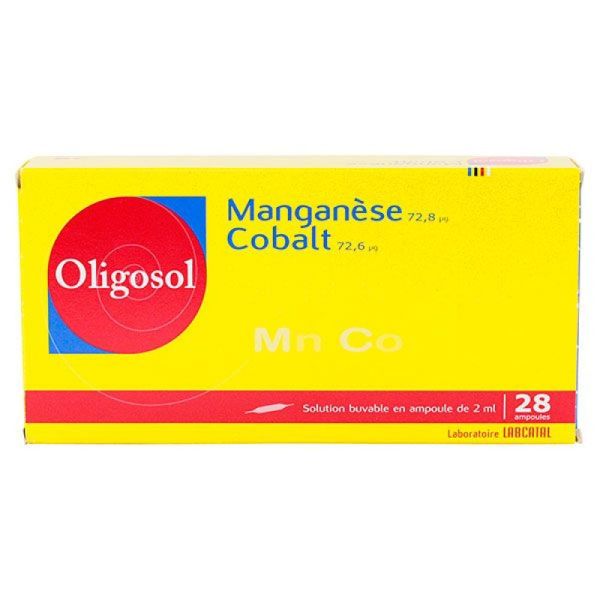 Oligosol - Manganèse Cobalt - 28 ampoules