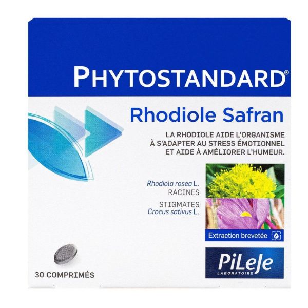Pileje - Phytostandard Rhodiole Safran - 30 comprimés