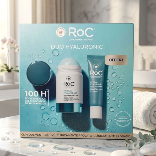RoC Duo Hyaluronic – Coffret Sérum Stick et Soin Yeux Repulpant 2026