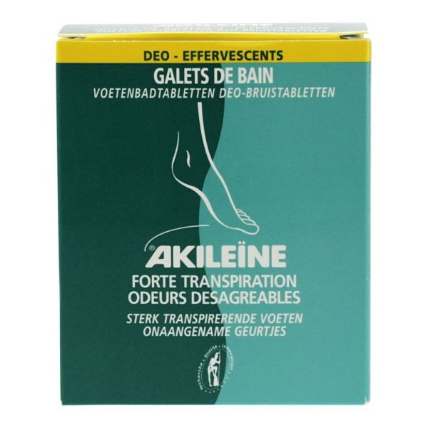 Akileïne - Galets de bain déo-effervescents - 7 x 12g