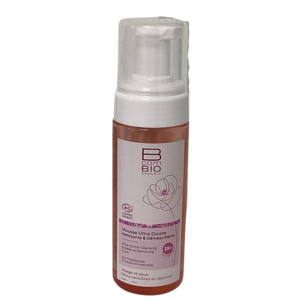 BcomBio - Mousse ultra douce nettoyante et démaquillante - 170ml