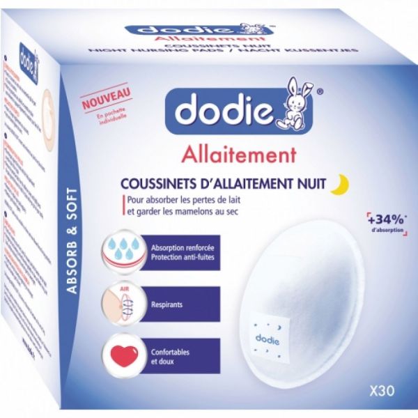 Dodie Allaitement - Coussinets d'allaitement nuit - x30