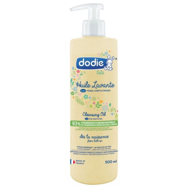 Dodie - Huile Lavante Visage, Corps & Cheveux - 500 mL