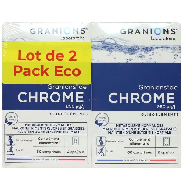 Granions - Chrome - lot de 2 - 60 comprimés x 2