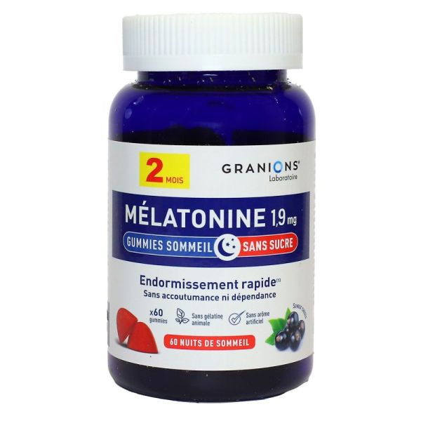 Granions - Mélatonine 1.9 mg - 60 gummies