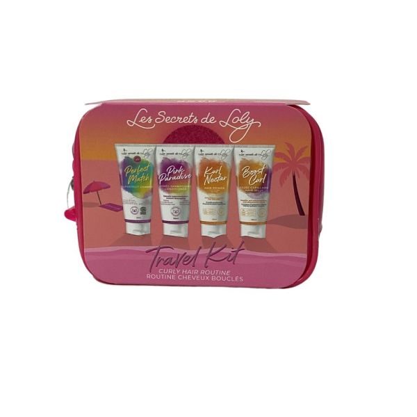 Les secrets de Loly - Trousse voyage cheveux bouclés - 4 Tubes de 100mL