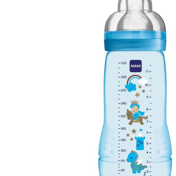 Mam - Biberon Easy active 2ème âge débit X - 330 ml