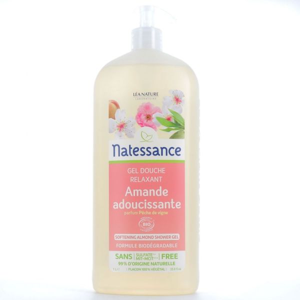 Natessance - Gel douche relaxant amande adoucissante - 1 L