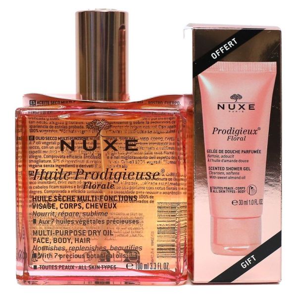 Nuxe - Huile prodigieuse floral et gelée de souche parfumée offerte - 100ml/30ml