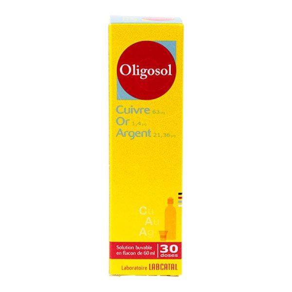 Oligosol Cuivre Or Argent - 30 Doses
